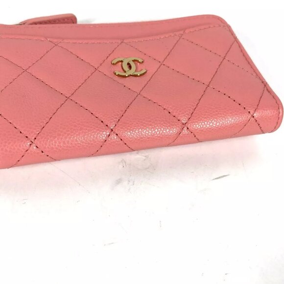 CHANEL Matelasse CC Mark Fragment Case zipper wallet case purse Unused - Picture 10 of 12